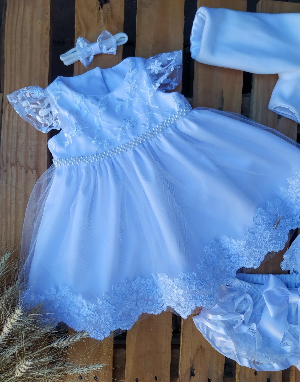 Garb Atelier Conjunto de Batizado Menina Heloísa roupa infantil